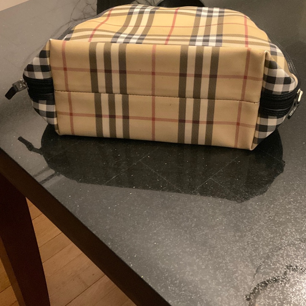 Burberry Tan and Black Checkered Backpack - Picture 4 of 7